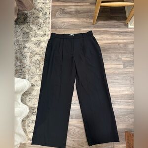 Abercrombie Black Wide-Leg Trousers